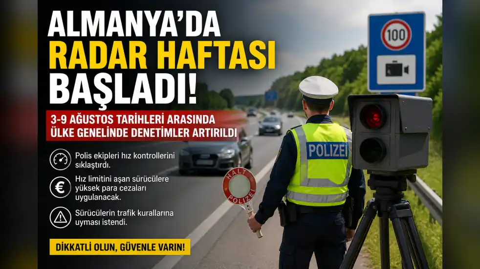 Almanya’da Radar Haftası Başladı: Sürücüler Dikkat!