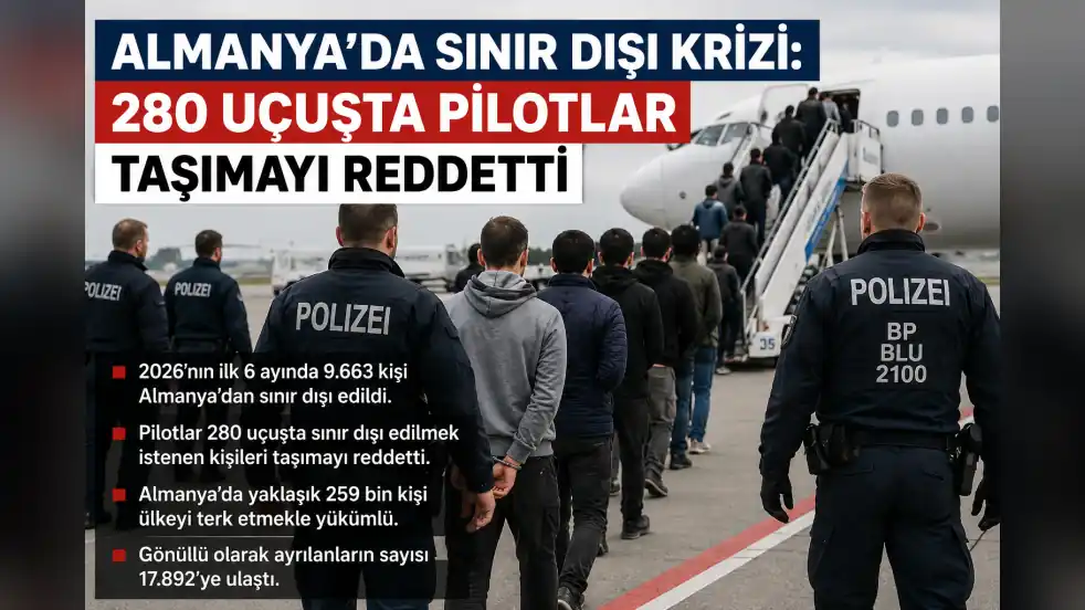 ALMANYA’DA SINIR DIŞI KRİZİ: 280 UÇUŞTA PİLOTLAR TAŞIMAYI REDDETTİ