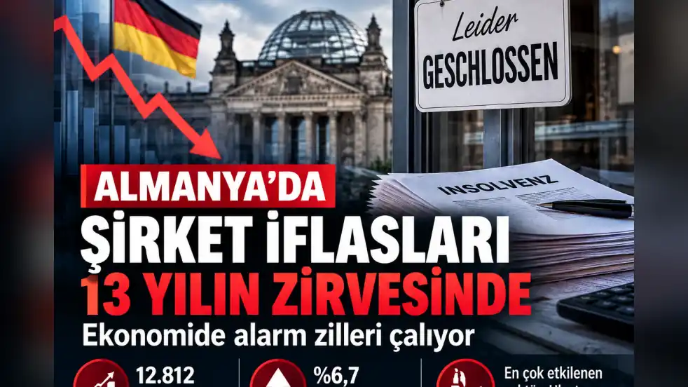 Almanya’da şirket iflasları 13 yılın en yüksek seviyesinde