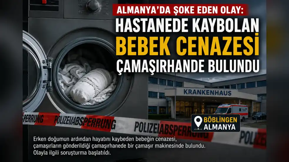 Almanya’da Şoke Eden Olay: Hastanede Kaybolan Bebek Cenazesi Çamaşırhanede Bulundu