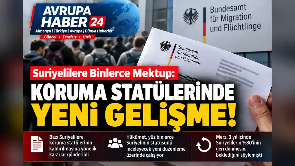 ALMANYA’DA SURİYELİLER İÇİN YENİ DÖNEM: BİNLERCE KİŞİYE TEBLİGAT
