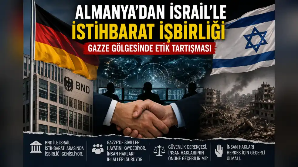 ALMANYA’DAN İSRAİL’LE İSTİHBARAT İŞBİRLİĞİ: GAZZE GÖLGESİNDE ETİK TARTIŞMASI