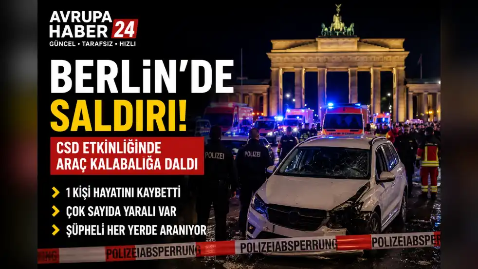 Berlin’de CSD Etkinliğinde Saldırı: 1 Ölü, Çok Sayıda Yaralı