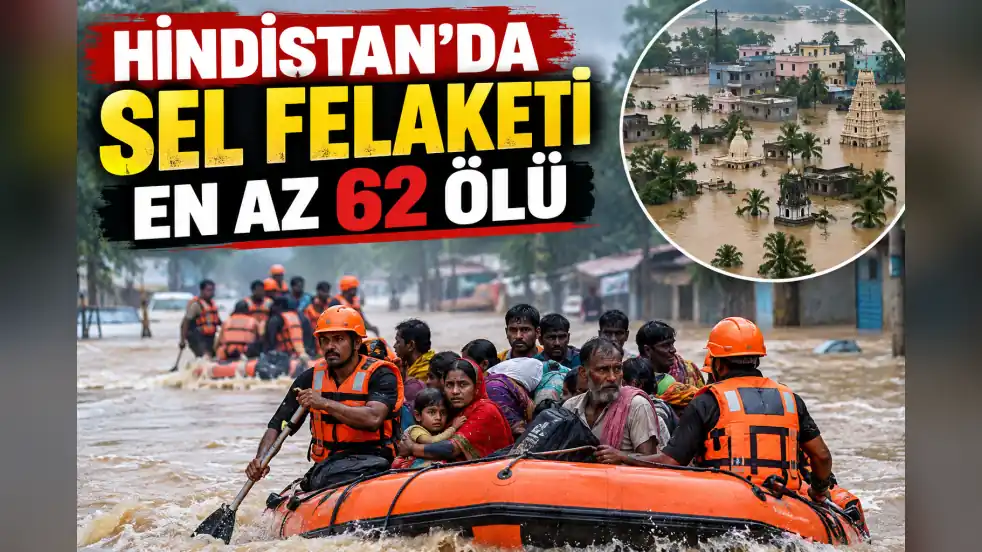 Hindistan’da Sel Felaketi: En Az 62 Ölü