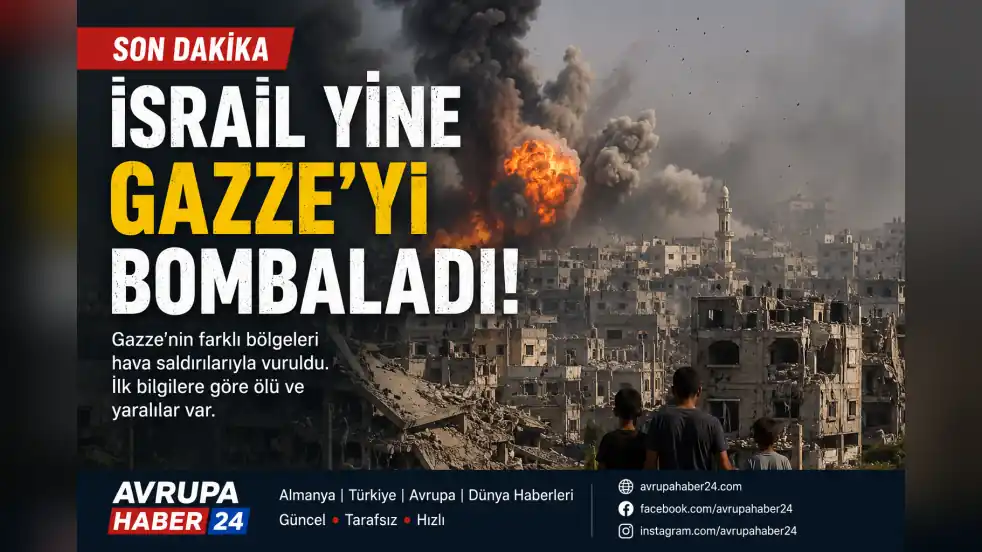 İsrail Gazze’ye Yeni Hava Saldırıları Düzenledi