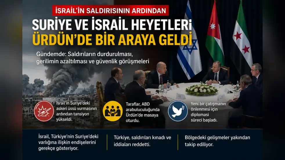 İsrail’in Saldırısının Ardından Suriye ve İsrail Heyetleri Masaya Oturdu