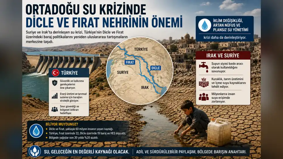 Ortadoğu su krizinde Dicle ve Fırat nehrinin önemi
