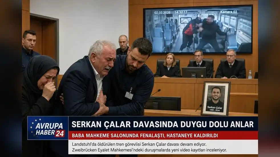 Serkan Çalar davasında yürek burkan anlar: Baba mahkeme salonunda fenalaştı