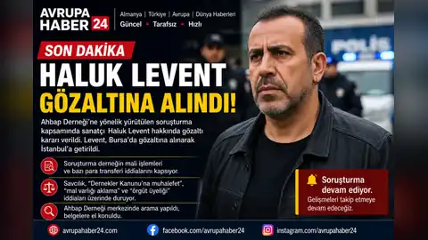Ahbap derneğine Operasyonunda Haluk Levent Gözaltına Alındı