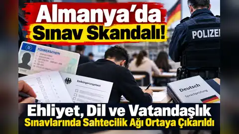 Almanya’da Sınav Skandalı: Ehliyet, Dil ve Vatandaşlık Sınavlarında Sahtecilik Ağı Ortaya Çıkarıldı
