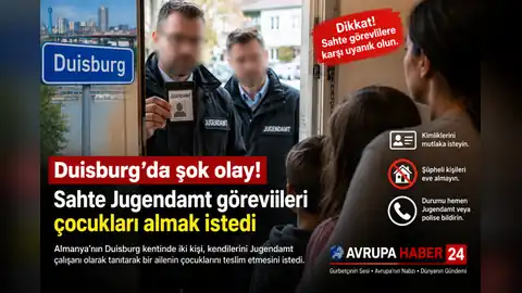 Duisburg’da sahte Jugendamt görevlileri çocukları almak istedi