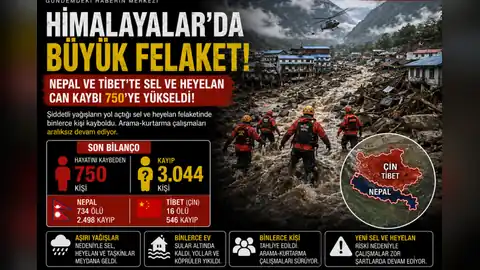 HİMALAYALAR’DA BÜYÜK FELAKET: CAN KAYBI 750’YE ULAŞTI