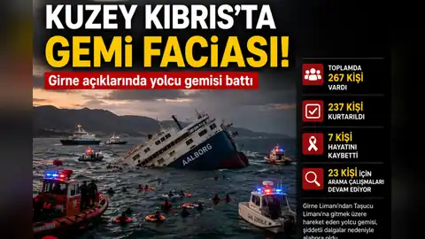 KUZEY KIBRIS’TA GEMİ FACİASI